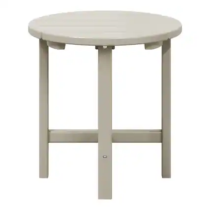 Front. WestinTrends - WestinTrends Dylan Adirondack Round Outdoor Side Table - Sand.