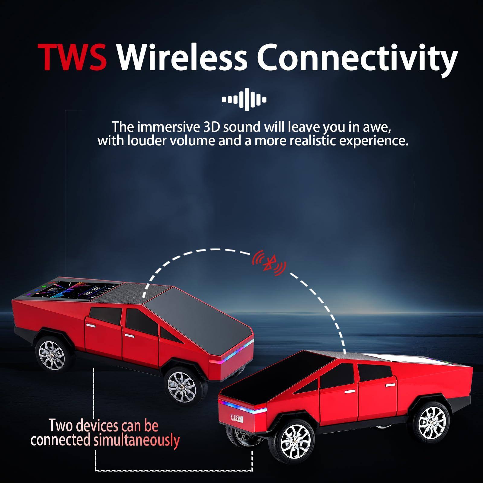 TWS Wireless Connectivity

The immersive 3D sound will leave you in awe, with louder volume and a more realistic experience.

Two devices can be connected simultaneously.