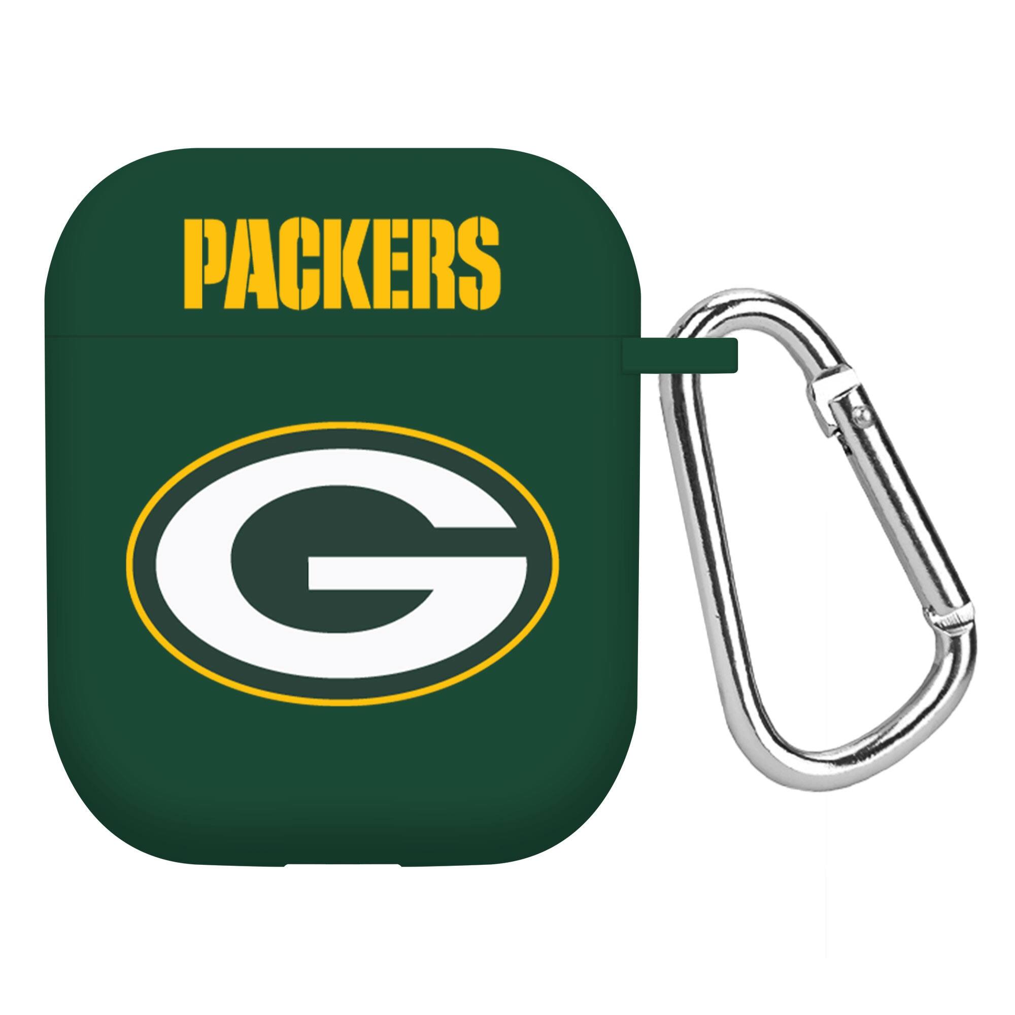 Front. Artinian - Green Green Bay Packers AirPods Case Cover - Green.