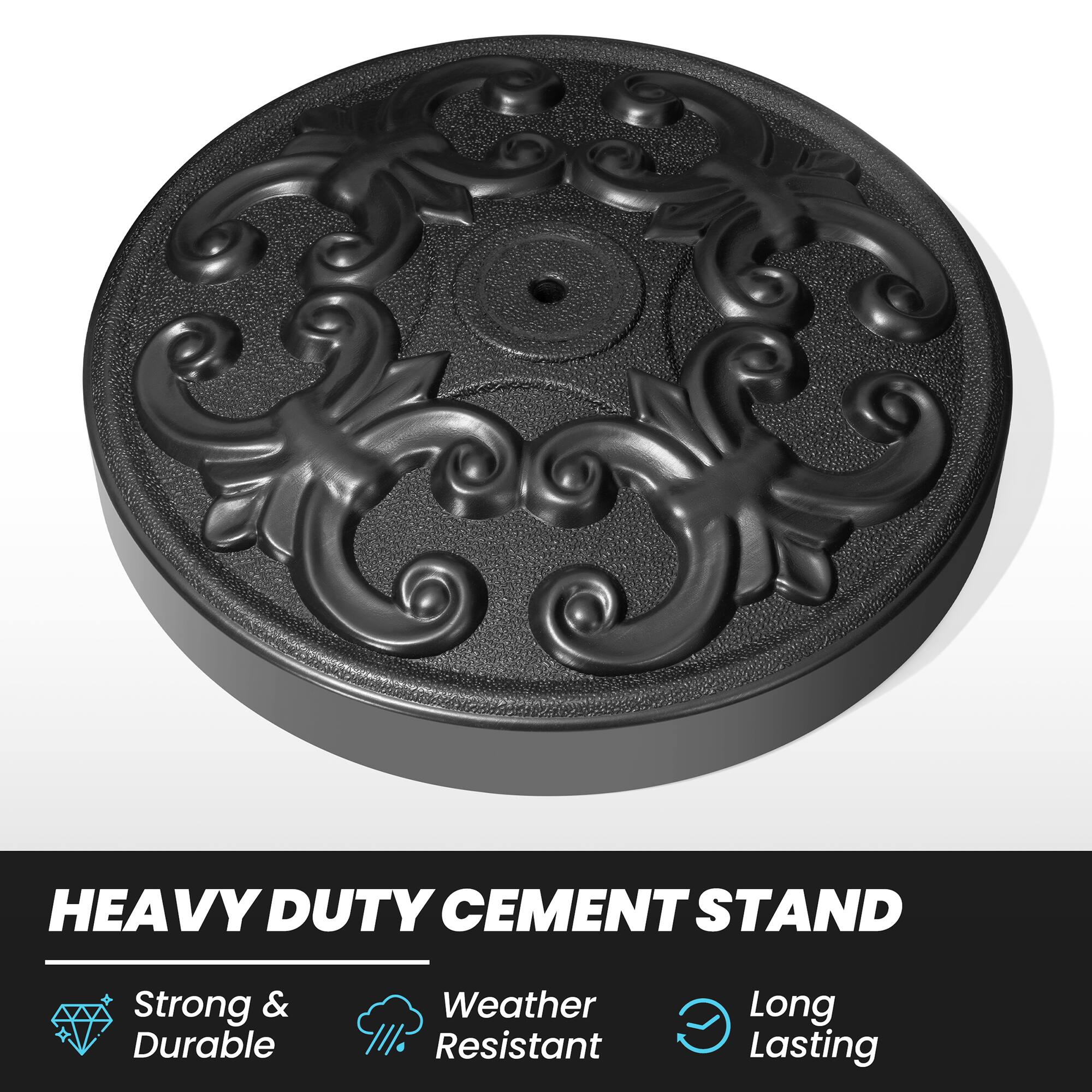 HEAVY DUTY CEMENT STAND

- Strong & Durable
- Weather Resistant
- Long Lasting