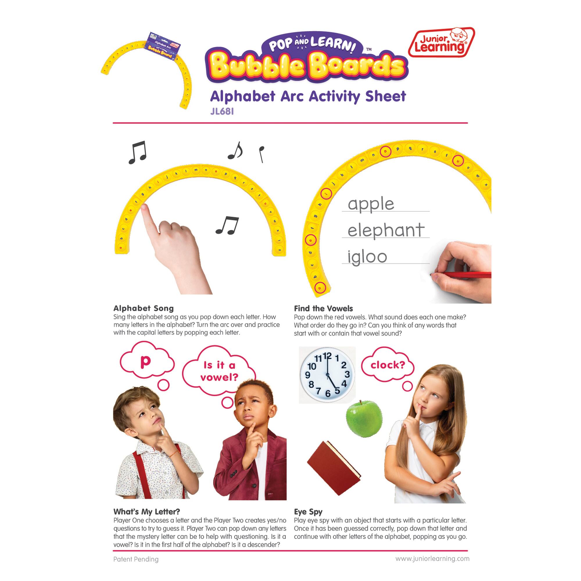 Junior Learning Pop & Learn: Bubble Board Alphabet Arc - Best Buy