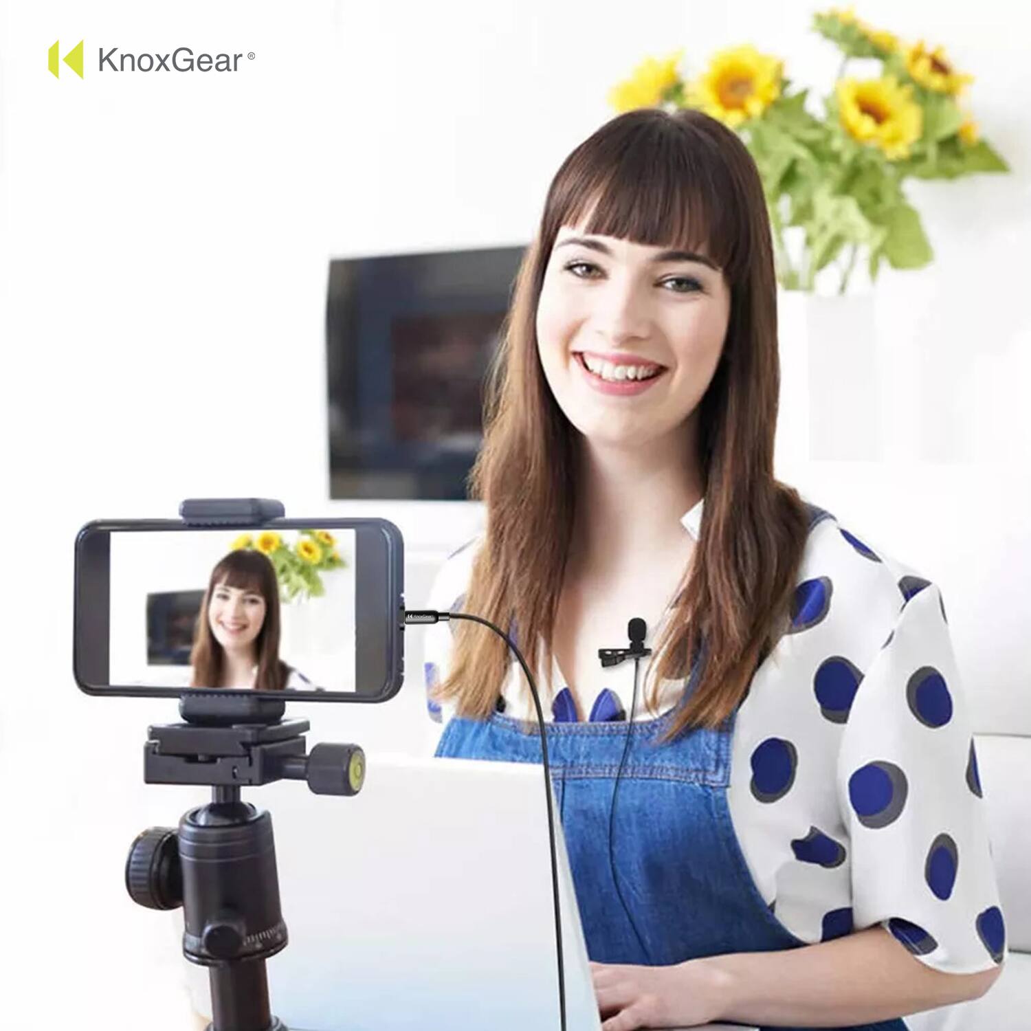 Back. DJI - DJI Mic 2 (1 TX, Shadow Black) with Omnidirectional Lavalier Microphone.