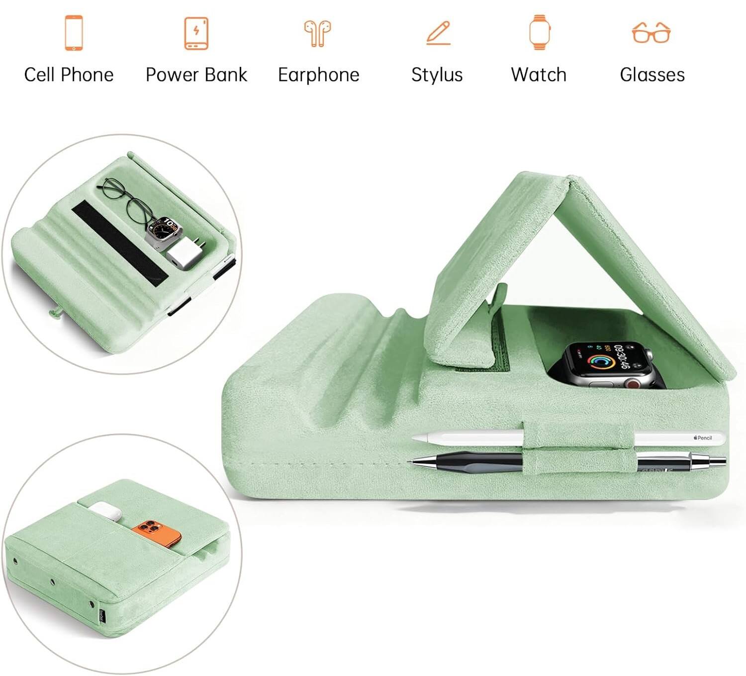 4 Cell Phone Power Bank Earphone Stylus Watch Glasses