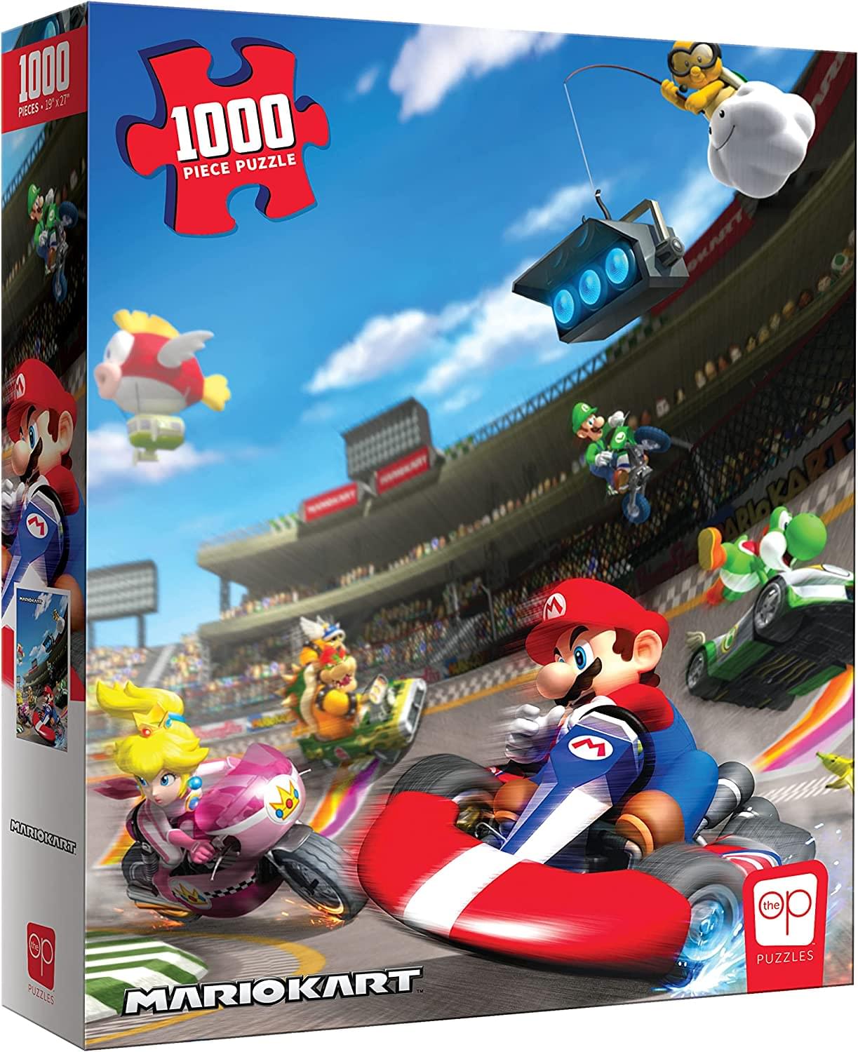 1000 PIECES - 19.7" x 27"  
1000 PIECE PUZZLE  
MARIOKART  
the OP PUZZLES
