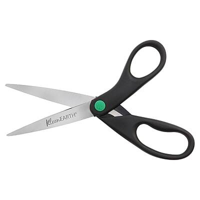 Alt View 4. Westcott - KleenEarth 8" Stainless Steel Scissors, Pointed Tip, 2/Pack - Black.