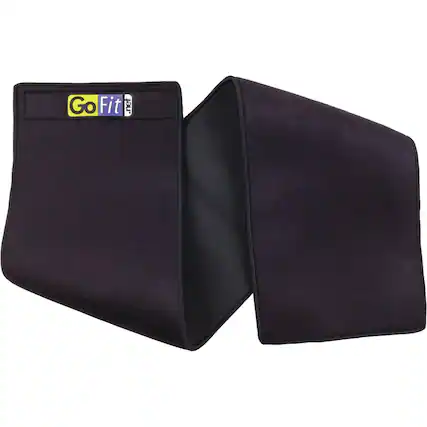 Angle. GoFit - Double Thick Waist Trimmer - Black.