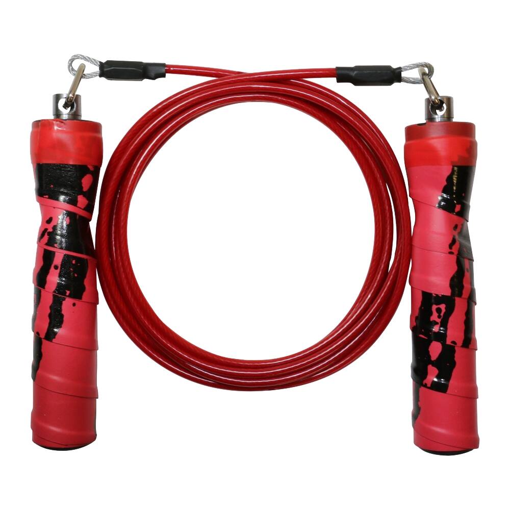 Front. GoFit - Pro Cable Rope - Red.