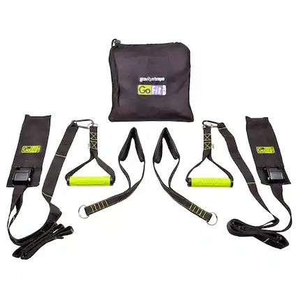 Angle. GoFit - Gravity Straps - Black.
