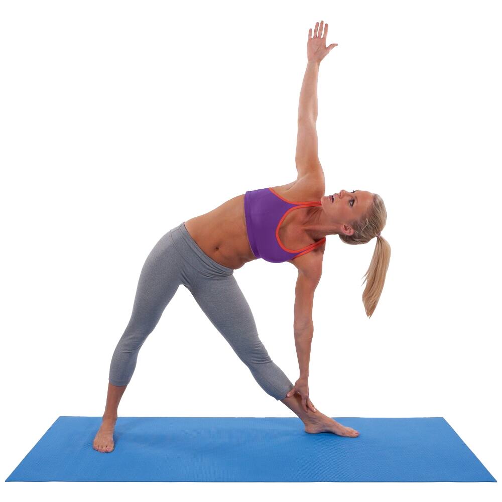 Alt View 11. GoFit - Double Thick Yoga Mat - Blue.