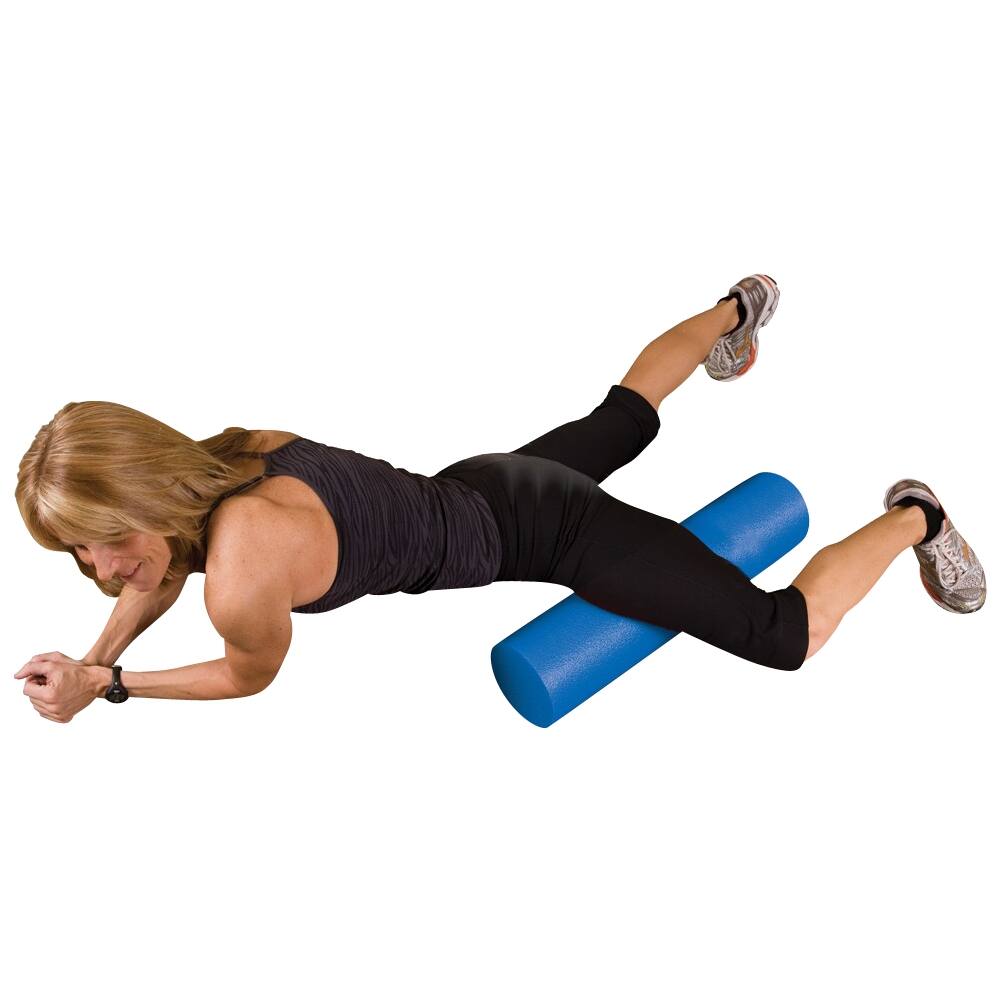Alt View 11. GoFit - 24-inch Foam Roller - Blue.