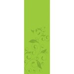 Front Zoom. GoFit - Designer Yoga Mat - Green.
