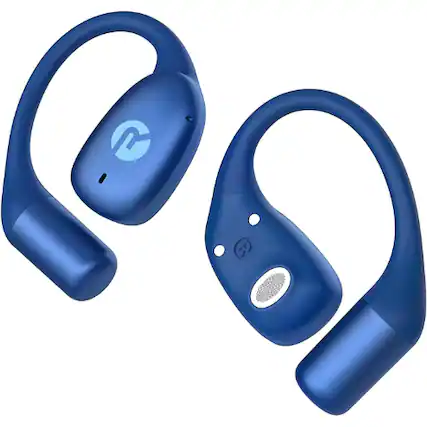 Front. Raycon - Raycon Essential Open Ear True Wireless Bluetooth 6.0 Earbuds, Ultra-Lightweight, IPX4, 36-Hour Battery (Blue) - Blue.