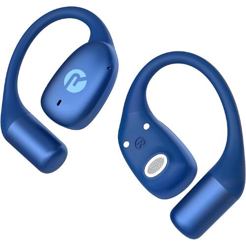 Front. Raycon - Raycon Essential Open Ear True Wireless Bluetooth 6.0 Earbuds, Ultra-Lightweight, IPX4, 36-Hour Battery (Blue).