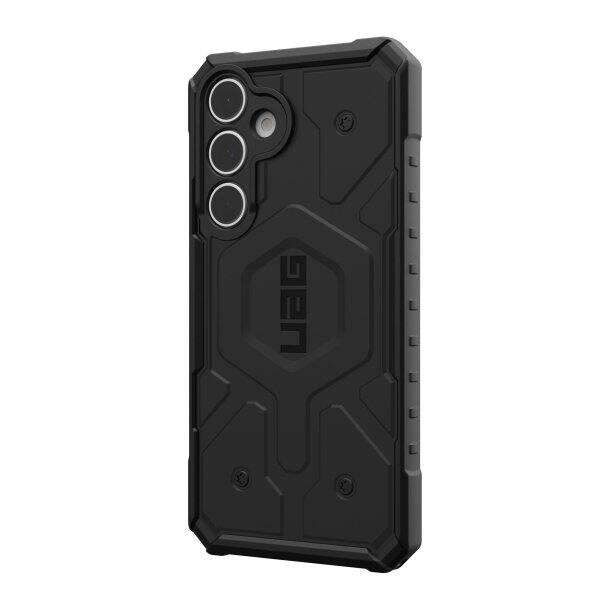 Alt View 2. UAG - UAG Compatible with Samsung Galaxy S24 FE Case SM-S721 Pathfinder Clear, Magnetic Charging Transparent Rugged - BLACK - Black.