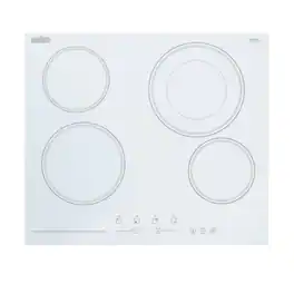 SUMMIT - 24" Wide 230V 4-Burner Radiant Cooktop - White
