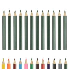 Unique Bargains - Colored Pencils, Cute Oil-Based Drawing Pencils for Adult Coloring, Artists, Beginners, 12pcs - Middle Green