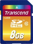 Front Standard. Transcend - Bundle 8GB Secure Digital High Capacity (SDHC) Class 10 Memory Card.