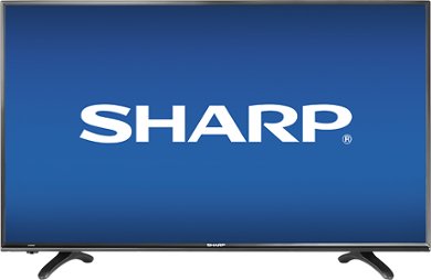 Sharp - 40" Class (40" Diag.) - LED - 1080p - HDTV - Black - Larger Front