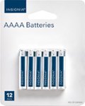 Front. Insignia™ - AAAA Batteries (12-Pack) - White.