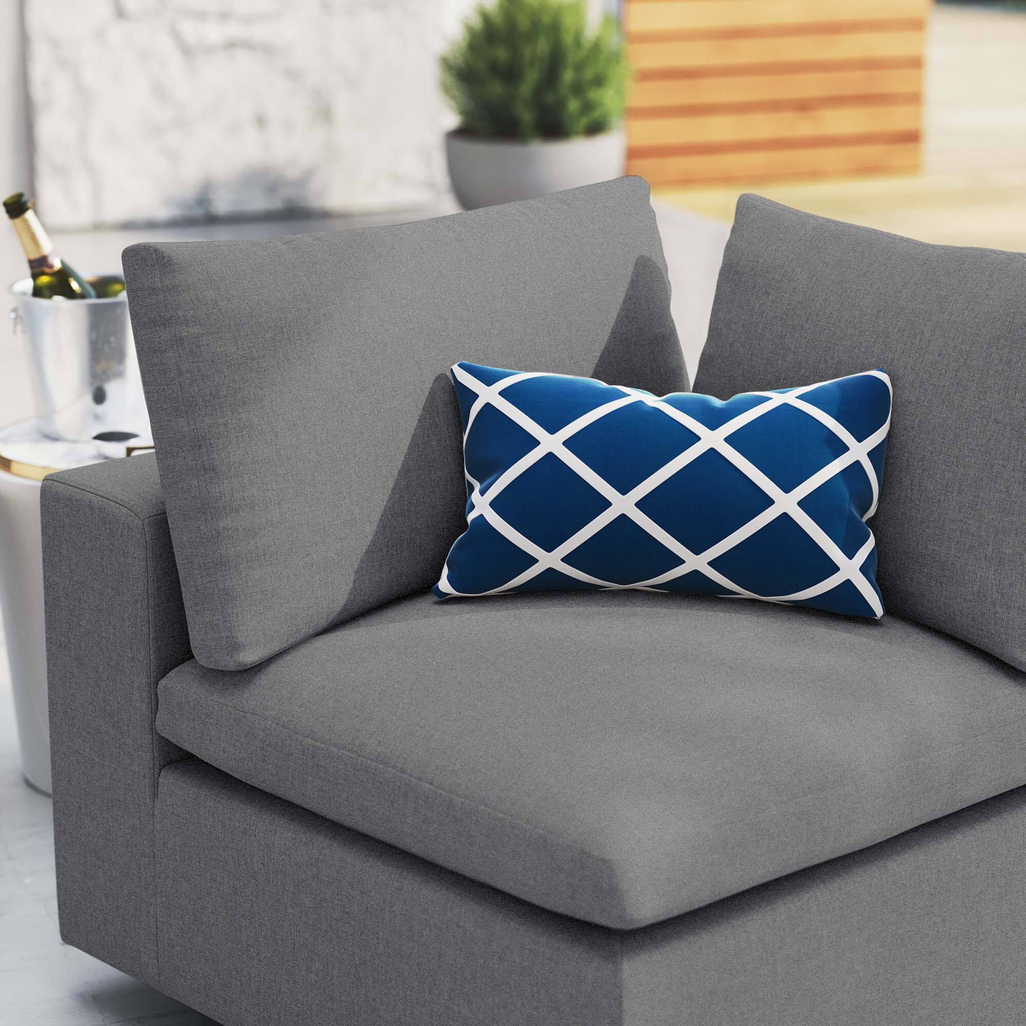 Back. Modway - Commix Sunbrella® Outdoor Patio Corner Chair by Modway - Gray.