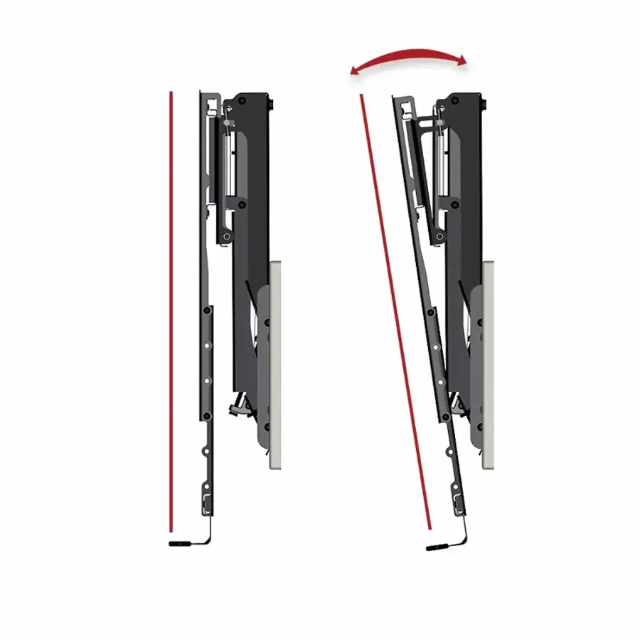 Alt View 18. MantelMount - Pull Down TV Wall Mount for Most 45" - 90" TVs - Black.
