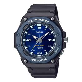 Casio - Men's Sport Watch with Blue Dial - MW-620H-2AVCF - Black
