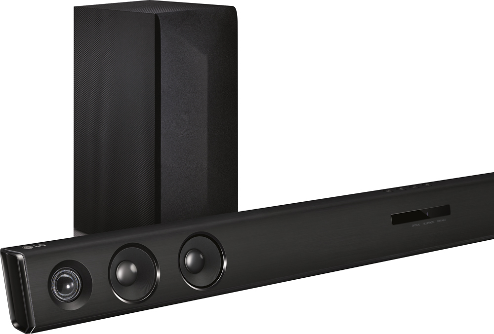 Best Buy: LG 2.1-Channel Soundbar Black and Amplifier Digital Subwoofer System SH3K Wireless with