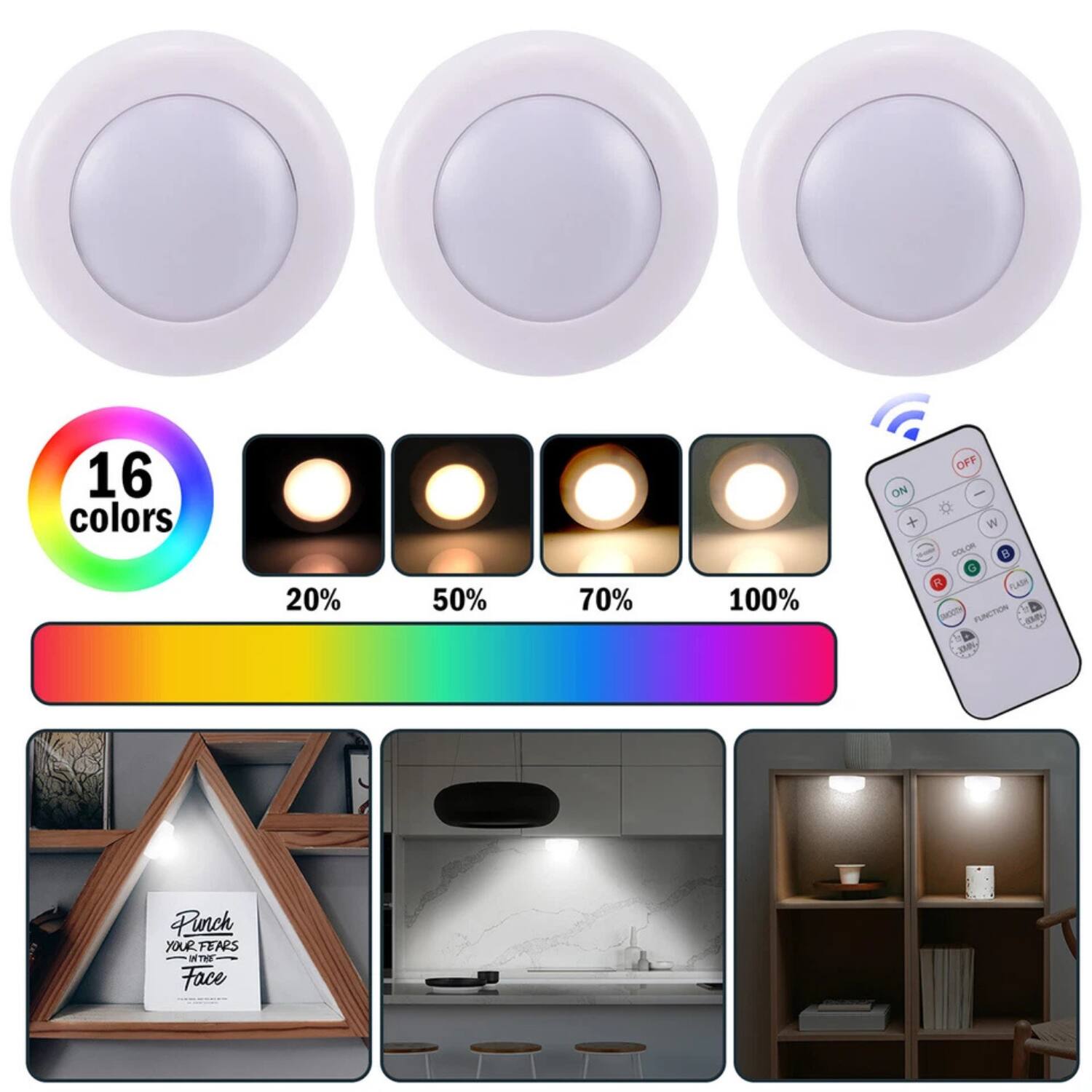 16 colors  
20% 50% 70% 100%  
ON + OFF -  
W - M  
G  
FLASH  
PUNCTION  
DMP  
Punch YOUR FEARS - ma Face