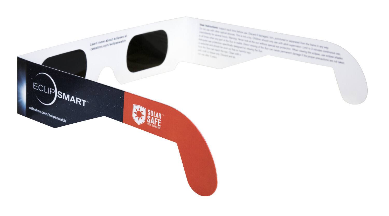 Sure, here is the corrected and grouped text from the image:

---

**ECLIP SMART**

**SOLAR SAFE**

Learn more about solar eclipses at:  
[celestron.com/eclipsewatch](http://celestron.com/eclipsewatch)

---

**SOLAR SAFE**

---

**ECLIP SMART**

**SOLAR SAFE**

Learn more about solar eclipses at:  
[celestron.com/eclipsewatch](http://celestron.com/eclipsewatch)

---

**SOLAR SAFE**

---

**ECLIP SMART**

**SOLAR SAFE**

Learn more about solar eclipses at:  
[celestron.com/eclipsewatch](http://celestron.com/eclipsewatch)

---

**SOLAR SAFE**

---

**ECLIP SMART**

**SOLAR SAFE**

Learn more about solar eclipses at:  
[celestron.com/eclipsewatch](http://celestron.com/eclipsewatch)

---

**SOLAR SAFE**

---

**ECLIP SMART**

**SOLAR SAFE**

Learn more about solar eclipses at:  
[celestron.com/eclipsewatch](http://celestron.com/eclipsewatch)

---

**SOLAR SAFE**

---

**E