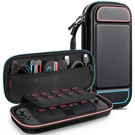 Fintie - Shockproof Carrying Case for Nintendo Switch 2 (2025) Portable Hard Shell Protective Cover, Travel Storage Bag - Darknight