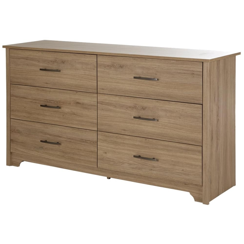 Front. Southwest - Fusion 6-Drawer Dresser - Rustic oak.