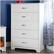 Alt View 11. Southwest - Fusion 5-Drawer Chest - Pure White.