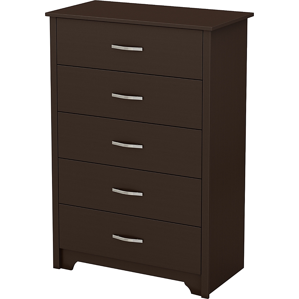 Best Buy: South Shore Fusion 5-Drawer Chest Chocolate 9006035