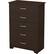 Front. Southwest - Fusion 5-Drawer Chest - Chocolate.