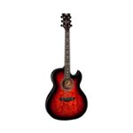 Best Buy: Dean Exhibition 6-String Full-Size Acoustic/Electric Guitar Tiger  eye GTSEXQATGE