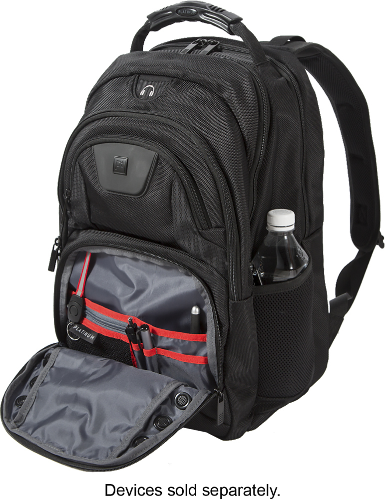 Best Buy: Platinum™ Laptop Backpack Black PT-MHDBPB