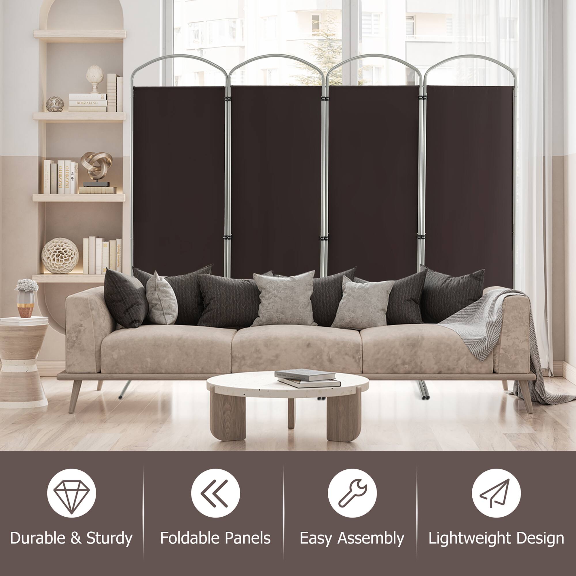 BORZALINO  
19770110  
OHOZ/RI  
KORE  

Durable & Sturdy Foldable Panels  
Easy Assembly Lightweight Design