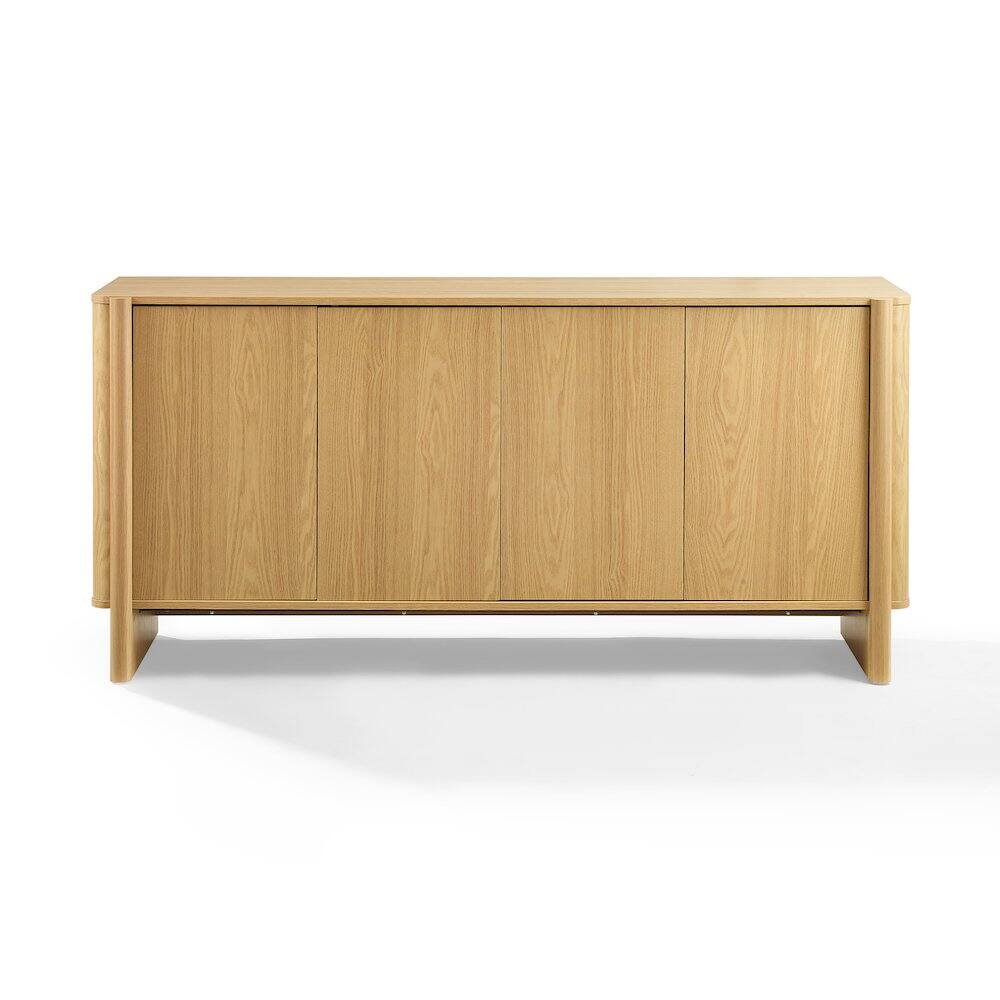 Alt View 2. Crosley Furniture - Wesley Sideboard - White Oak.