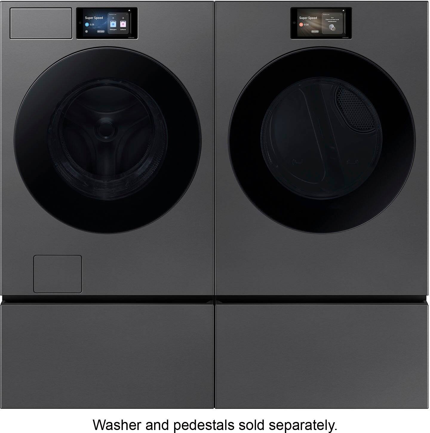 Washer and pedestals sold separately.