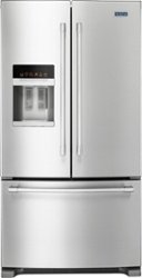 Maytag - 24.7 Cu. Ft. French Door Refrigerator - Stainless steel - Front_Zoom