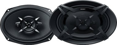 Sony - 6" x 9" 3-Way Car Speakers with Mica Reinforced Cellular (MRC) Cones (Pair) - Black/Graphite - Front_Zoom