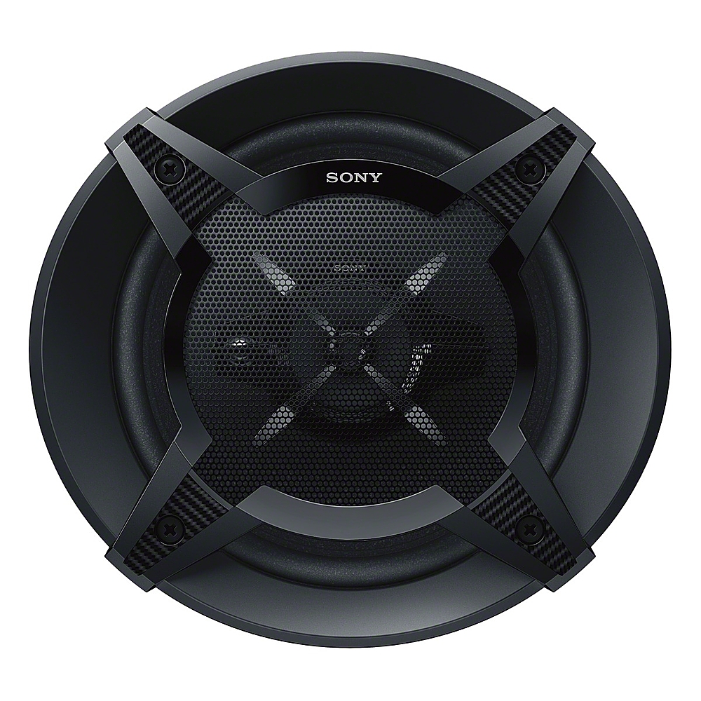 Angle View: Sony - 6-1/2" 3-Way Car Speakers with Mica Reinforced Cellular (MRC) Cones (Pair) - Black/Graphite