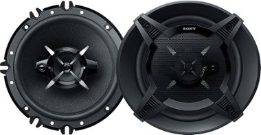 Sony - 6-1/2" 3-Way Car Speakers with Mica Reinforced Cellular (MRC) Cones (Pair) - Black/Graphite - Front_Zoom