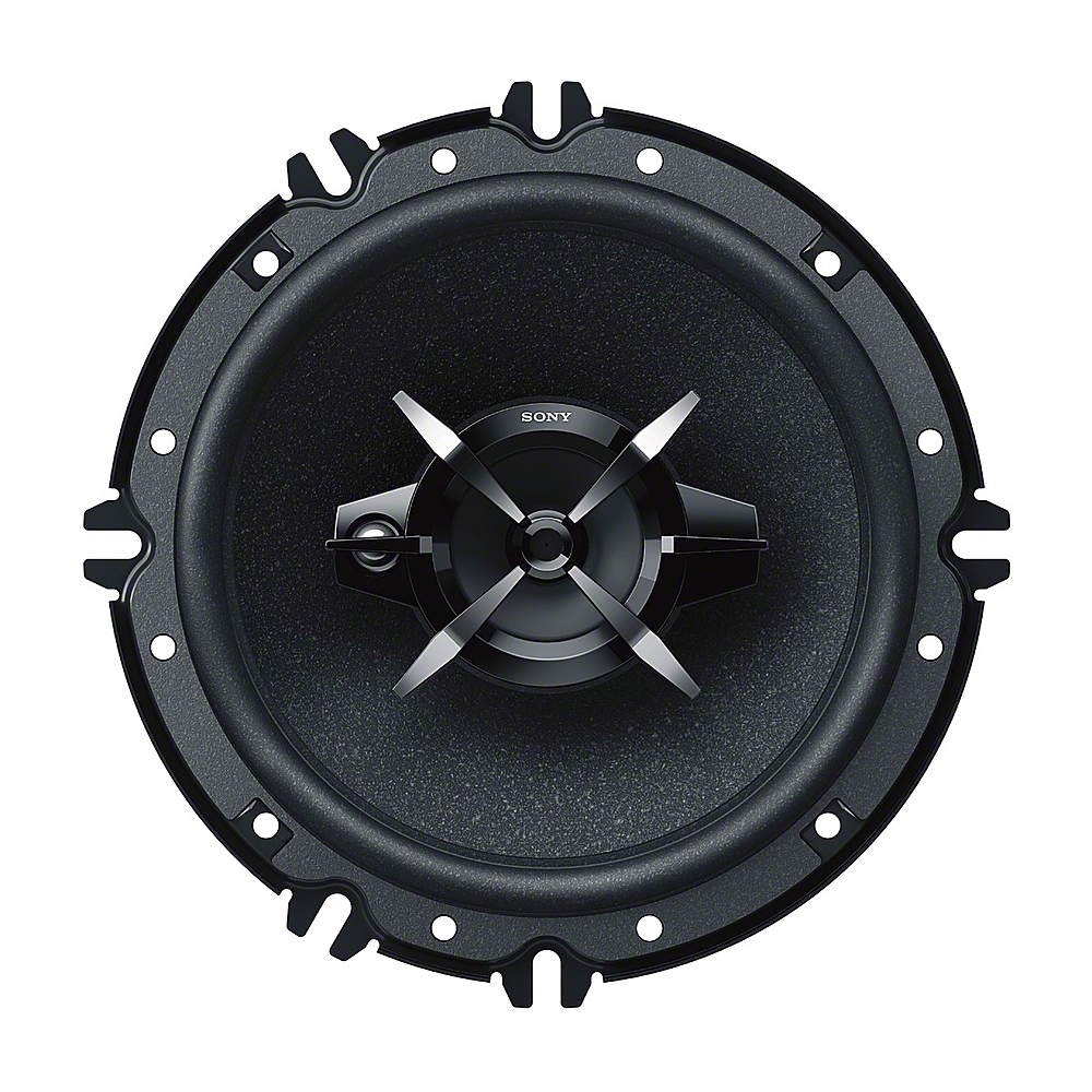 Left View: Sony - 6-1/2" 3-Way Car Speakers with Mica Reinforced Cellular (MRC) Cones (Pair) - Black/Graphite