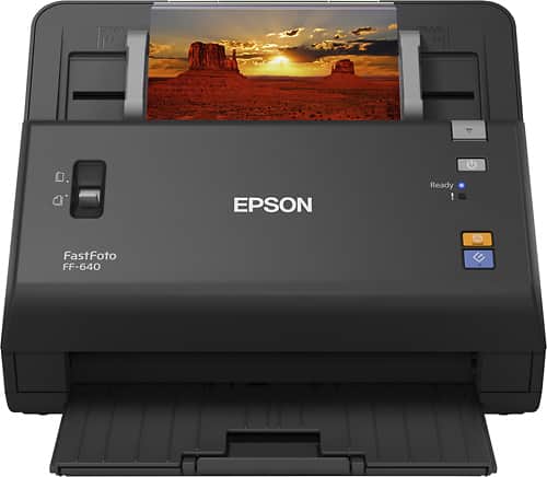 Scanners For Office Use Best Epson Fastfoto Ff 640 High Sd Photo Scanning System Black