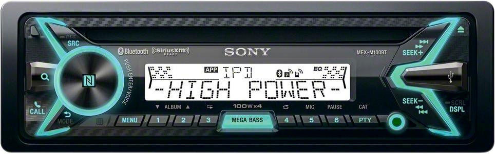 Sony - In-Dash CD/DM Receiver - Built-in Bluetooth - Satellite Radio-ready with Detachable Faceplate - Black