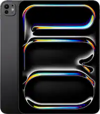Back. Apple - 11-inch iPad Pro M4 chip Wi-Fi 256GB with OLED - Space Black.