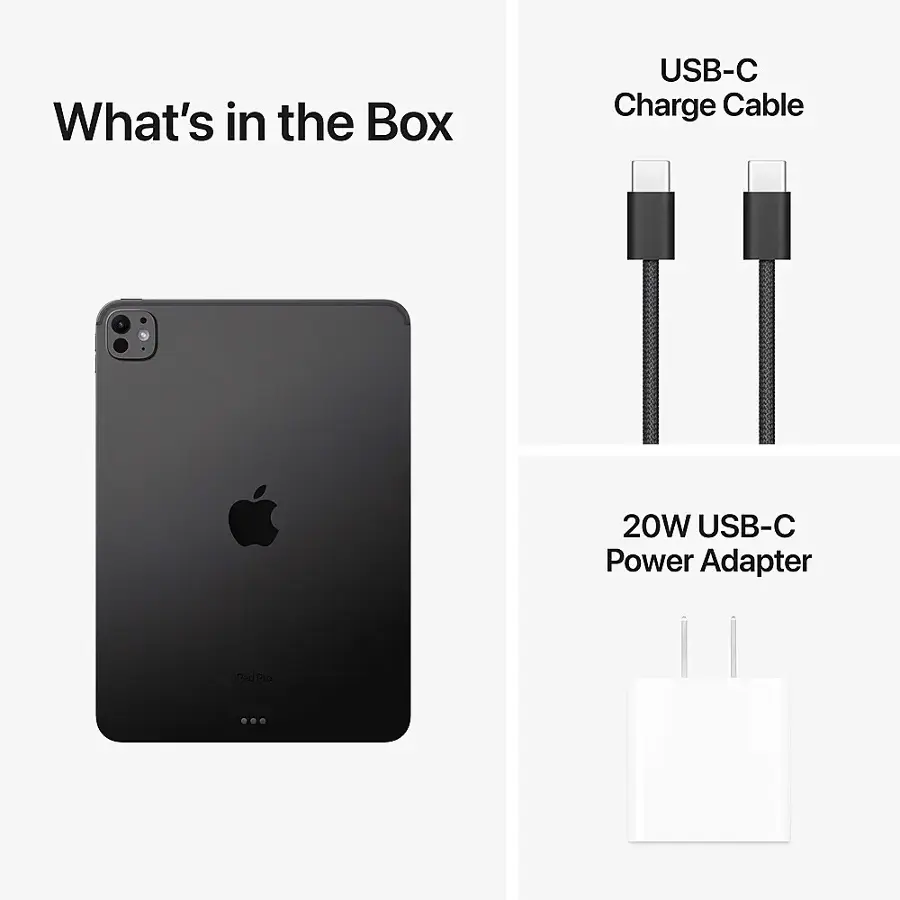 What's in the Box: USB-C Charge Cable, 20W USB-C Power Adapter