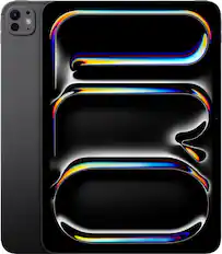 Back. Apple - 11-inch iPad Pro M4 chip Built for Apple Intelligence Wi-Fi 1TB with OLED - Space Black.