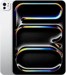 Apple - 11-inch iPad Pro M4 chip Built for Apple Intelligence Wi-Fi 1TB with OLED - Silver - Back_Zoom